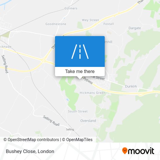 Bushey Close map