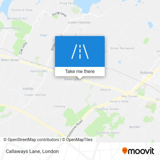 Callaways Lane map