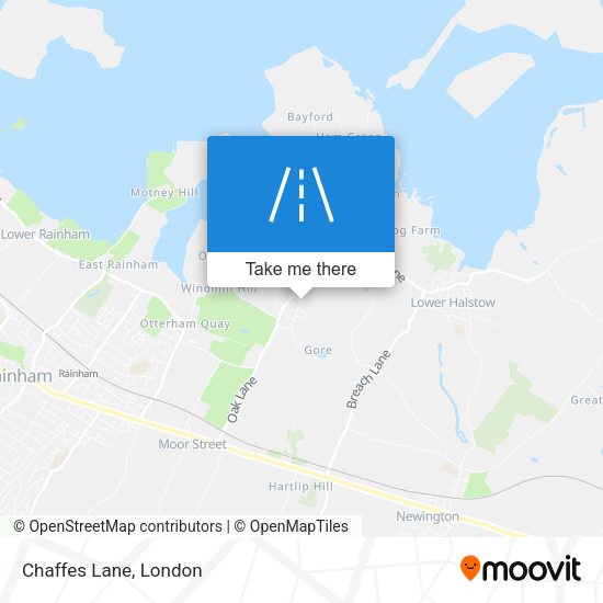 Chaffes Lane map