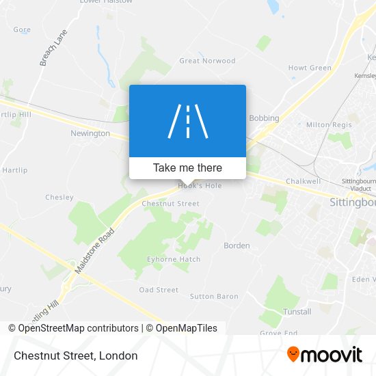 Chestnut Street map