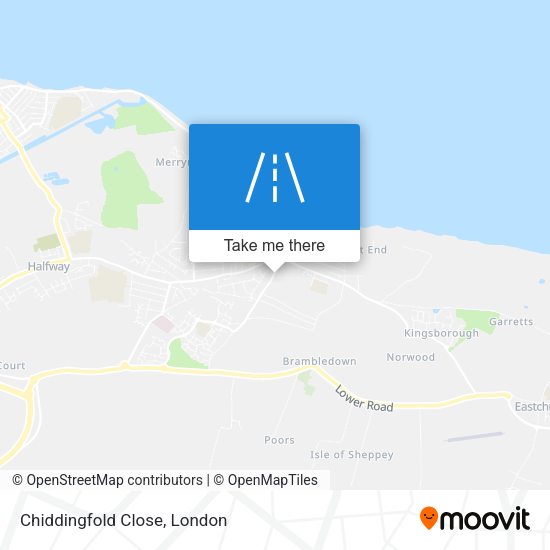 Chiddingfold Close map