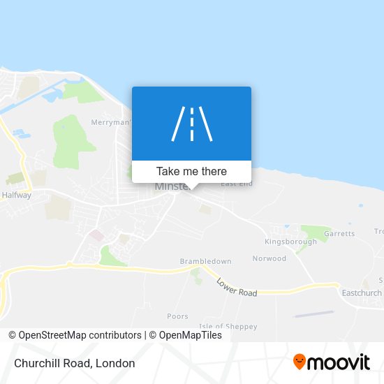 Churchill Road map