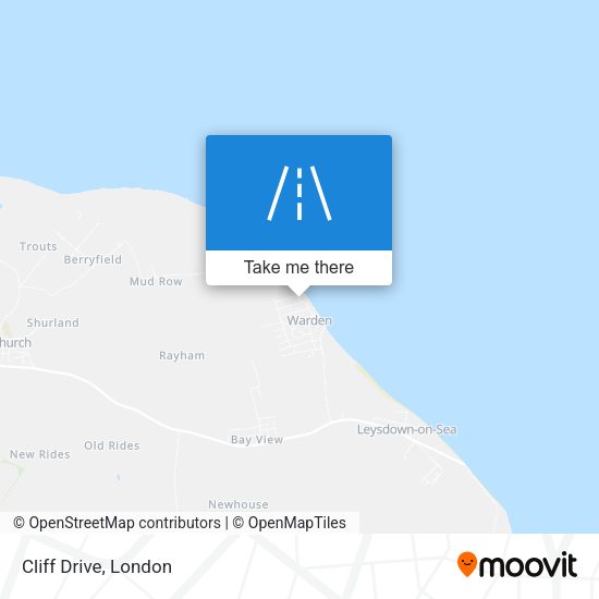 Cliff Drive map