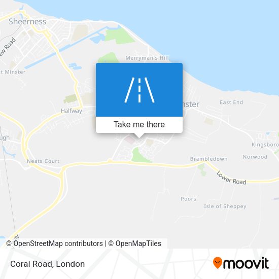 Coral Road map
