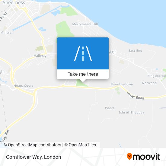 Cornflower Way map