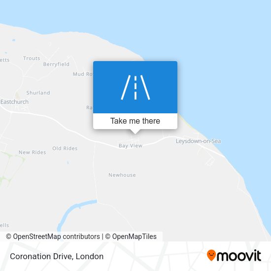 Coronation Drive map