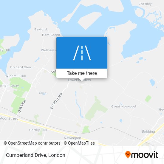 Cumberland Drive map