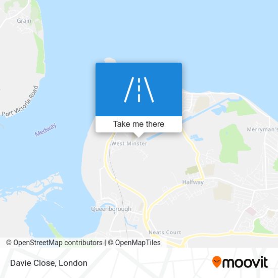 Davie Close map