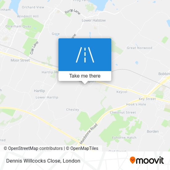 Dennis Willcocks Close map