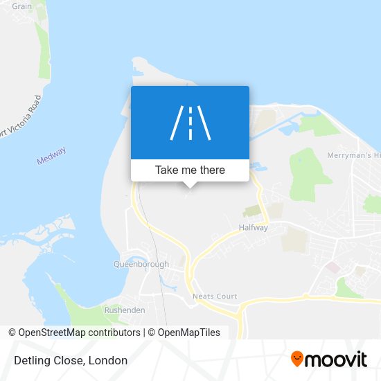 Detling Close map
