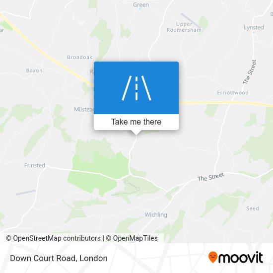 Down Court Road map