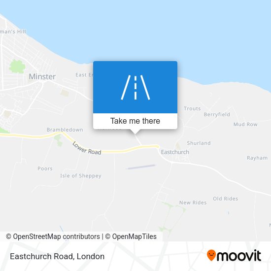 Eastchurch Road map