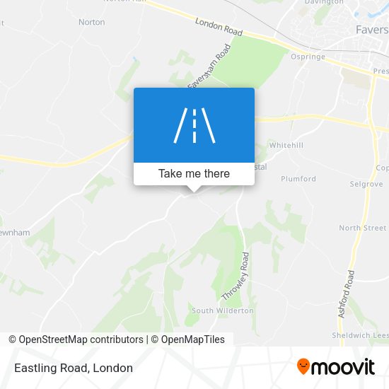 Eastling Road map