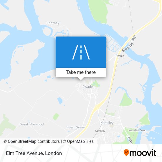 Elm Tree Avenue map