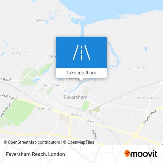 Faversham Reach map