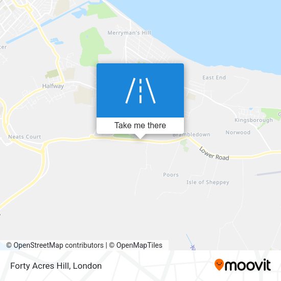 Forty Acres Hill map