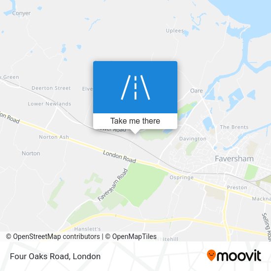 Four Oaks Road map