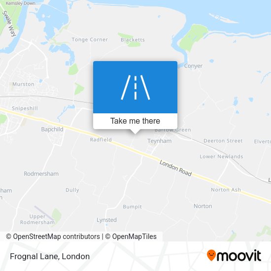 Frognal Lane map