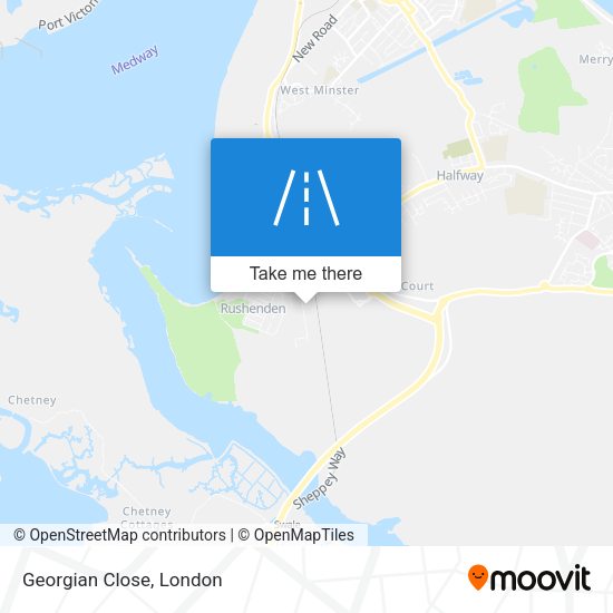 Georgian Close map