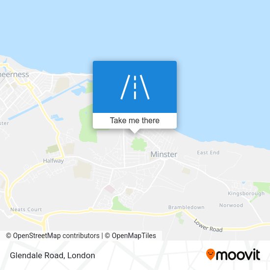 Glendale Road map