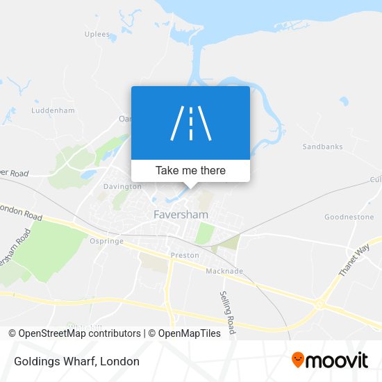 Goldings Wharf map