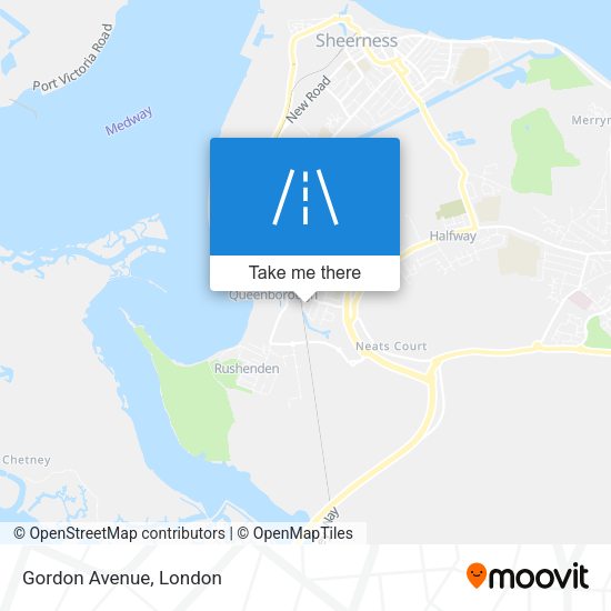 Gordon Avenue map