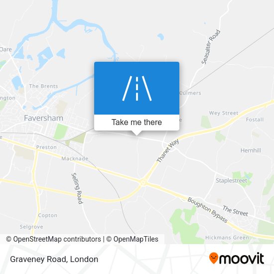 Graveney Road map