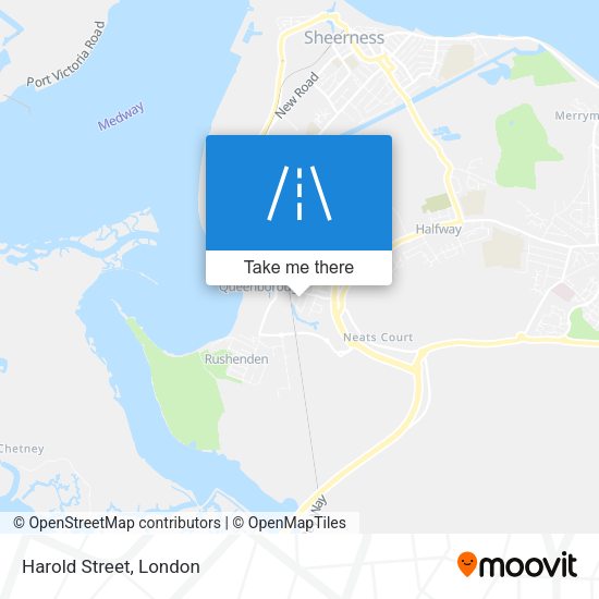 Harold Street map