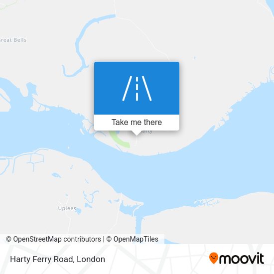 Harty Ferry Road map