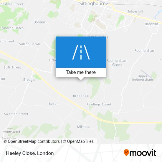 Heeley Close map