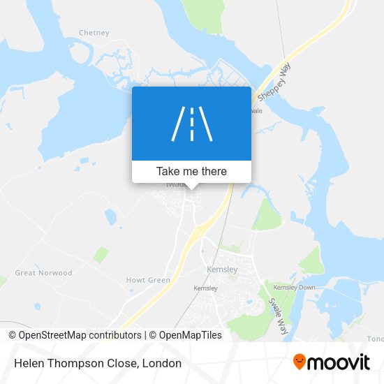 Helen Thompson Close map