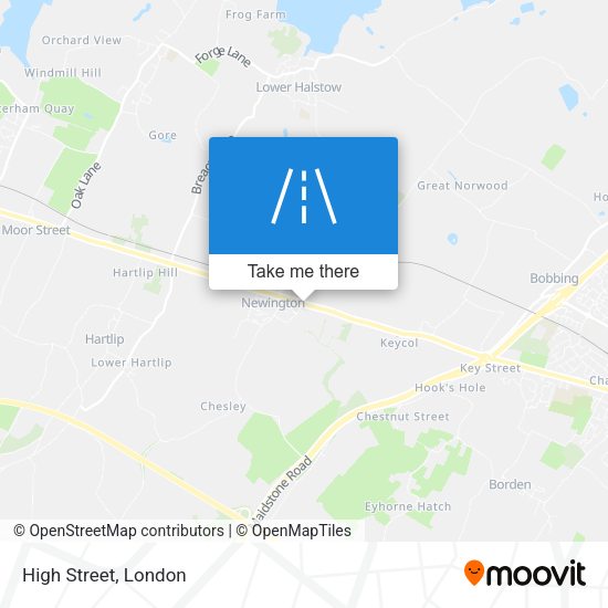 High Street map