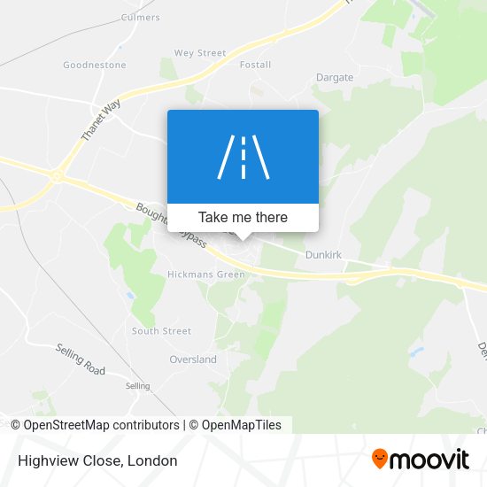 Highview Close map