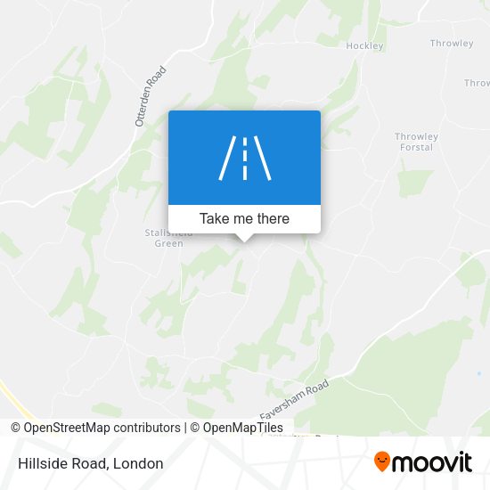 Hillside Road map