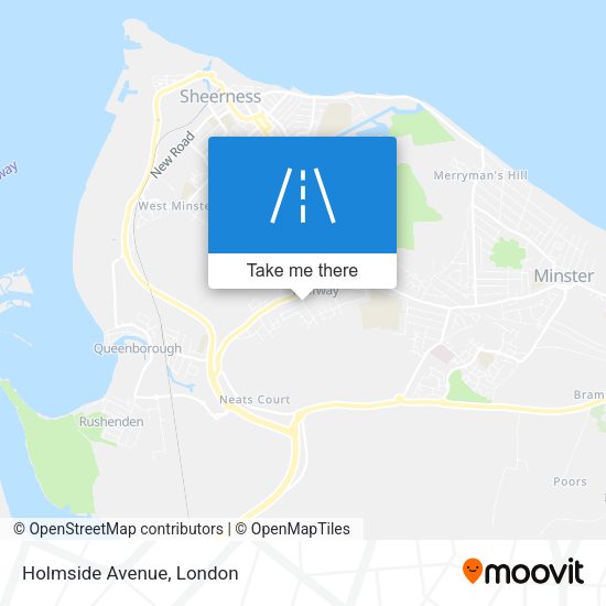 Holmside Avenue map