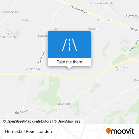 Homestall Road map