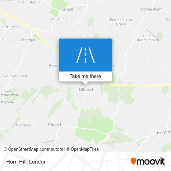 Horn Hill map