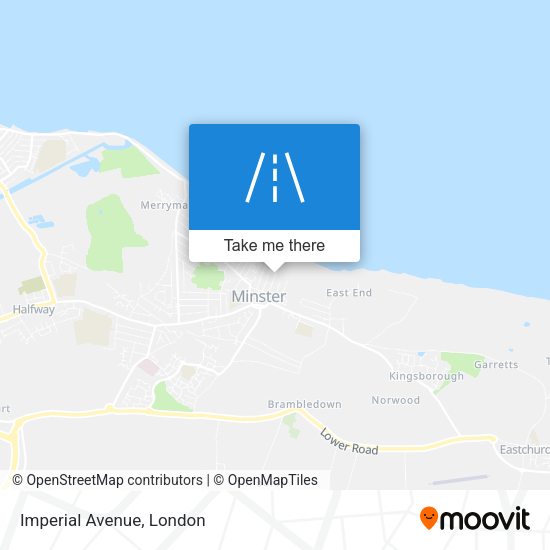 Imperial Avenue map