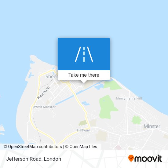 Jefferson Road map