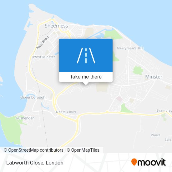Labworth Close map