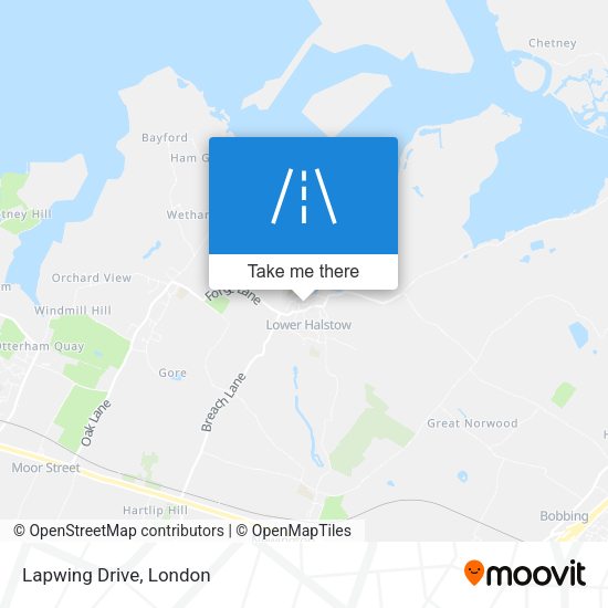 Lapwing Drive map