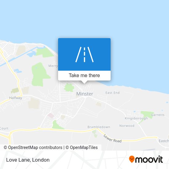 Love Lane map