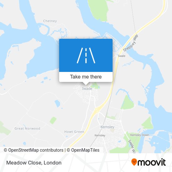 Meadow Close map