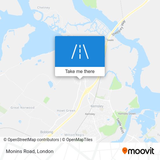 Monins Road map