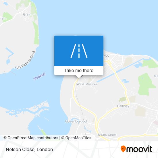 Nelson Close map