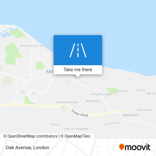 Oak Avenue map