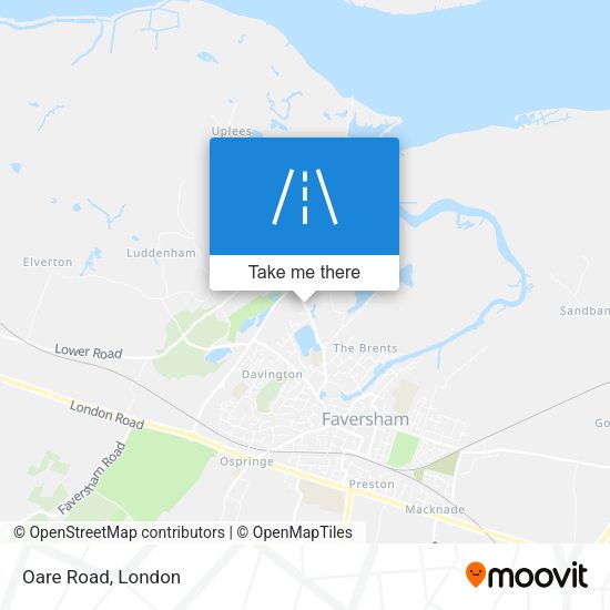 Oare Road map