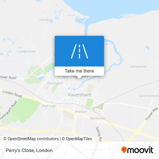 Perry's Close map