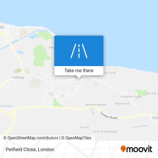 Petfield Close map