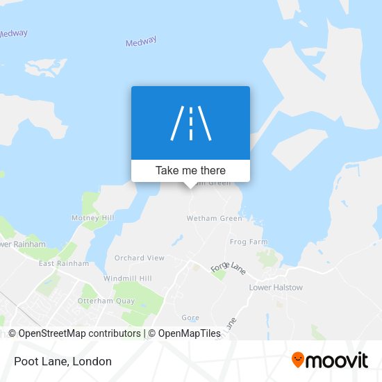 Poot Lane map